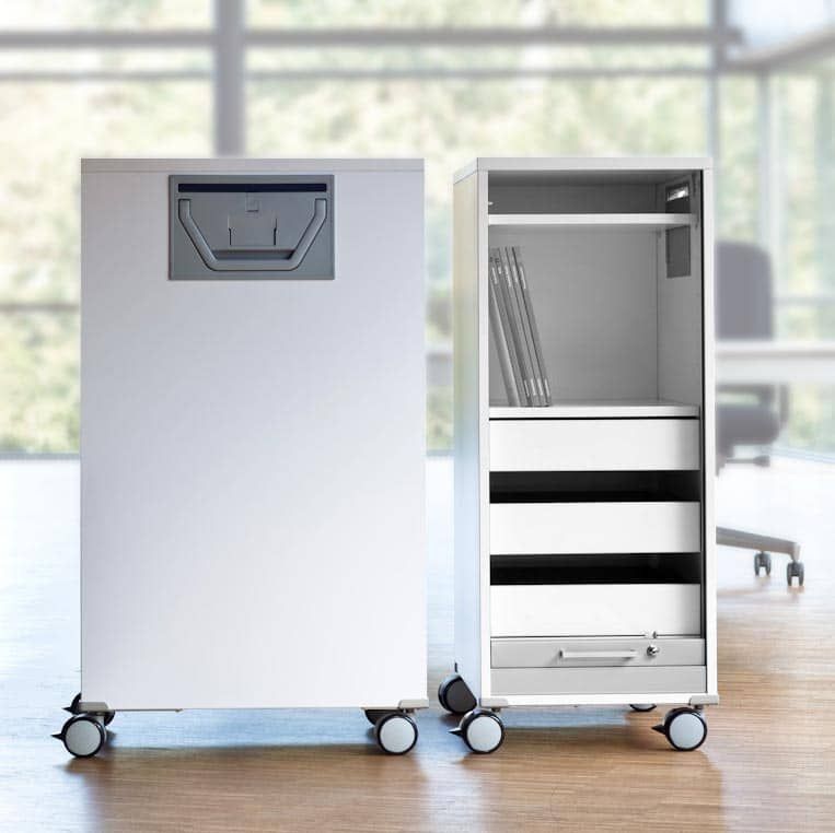 Caisson mobile pour enseignant EWL.10 / EWL.11 / EWL.12 - Rangement sécurisé à roulettes_1