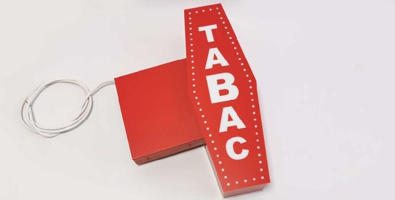 Enseigne Carotte Tabac pour buralistes - Lumineuse et moderne, 4 tailles disponibles_1