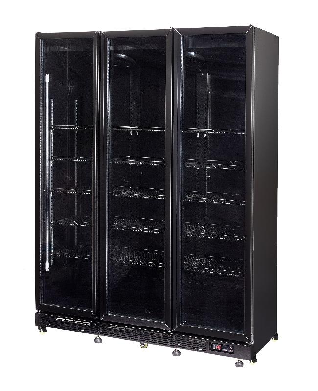 Réfrigérateur 3 portes en verre noir nap-1200 l1600 7455.1920 COMBISTEEL_1