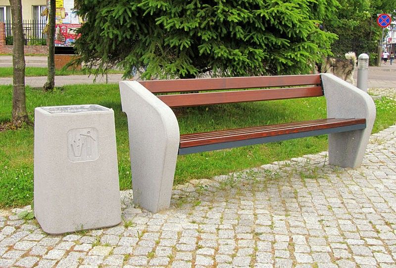 Poubelle publique Navan - Komserwis - 40L - Référence 003356 - Design Aneta Bolisąga_1