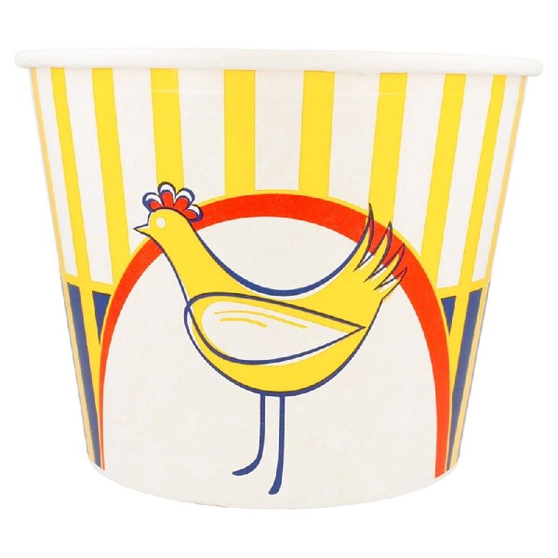 Bucket poulet carton imprimé 4500cc Ø21,6/16x16,8cm - par 120_1