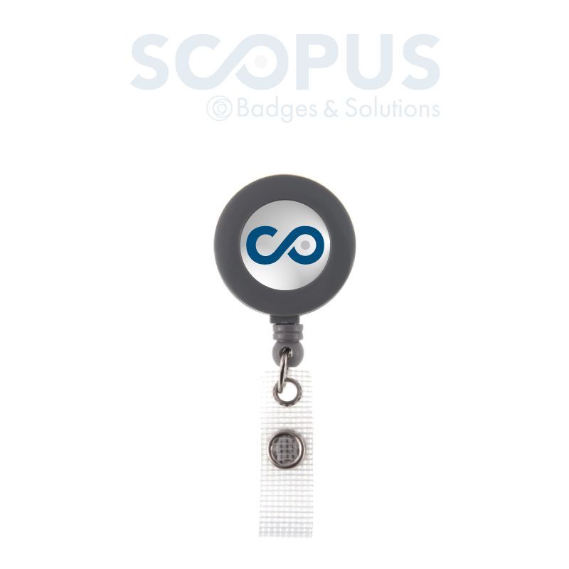 Cordon zip personnalisable pour badges - enrouleur 30 ou 35mm avec options de fixation_0