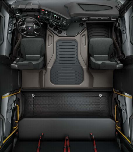 Cabine de camion Scania adaptée aux interventions d'urgence