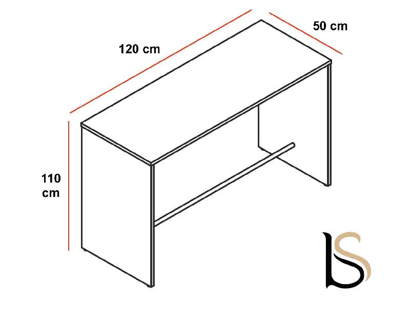 Table haute - MDD - 120 x 50 cm_1
