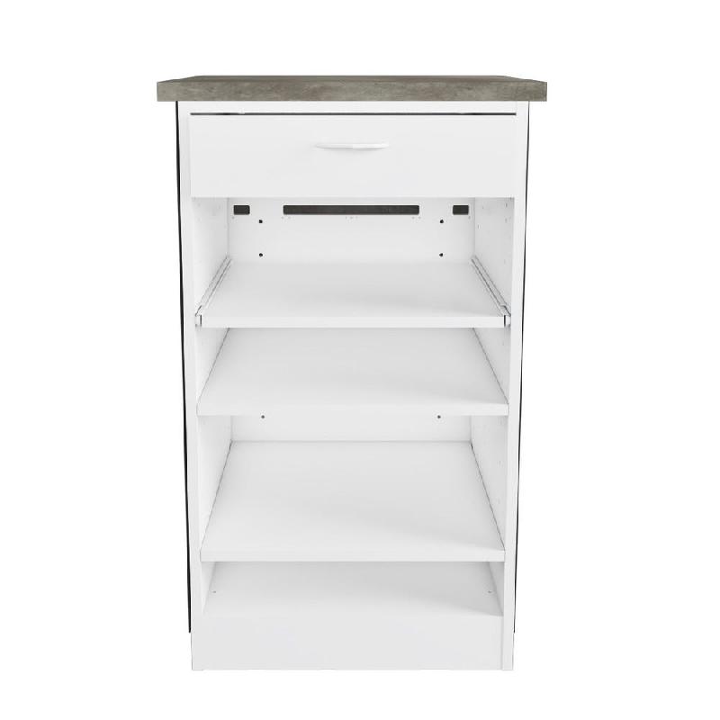 Comptoir Minimaliste finition béton et gris anthracite L61xP58xH100cm_1