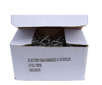 Les crampillons - fixation pour clôture - piquets Couardais - galvanisés à chaud - dimensions 27 × 2,7 mm_1