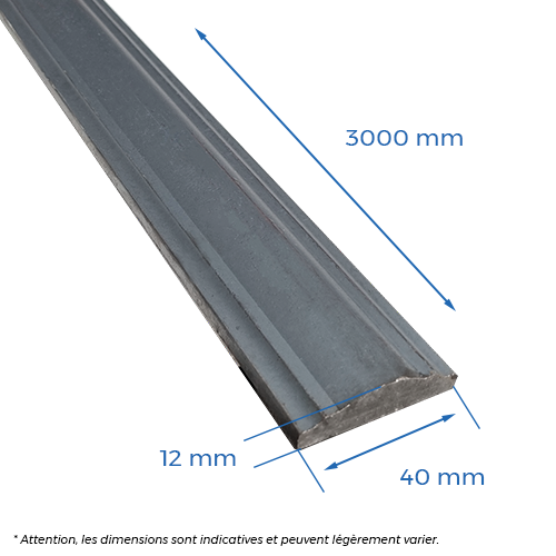 Main courante 40 x 12mm - L.3000mm_1