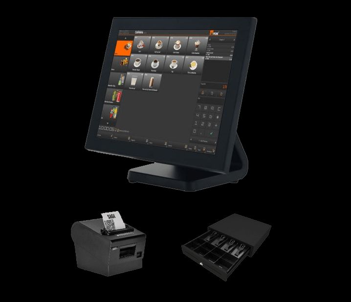 Pack caisse tactile 2119 - écran 15 pouces, imprimante thermique, tiroir caisse, logiciel de caisse_1