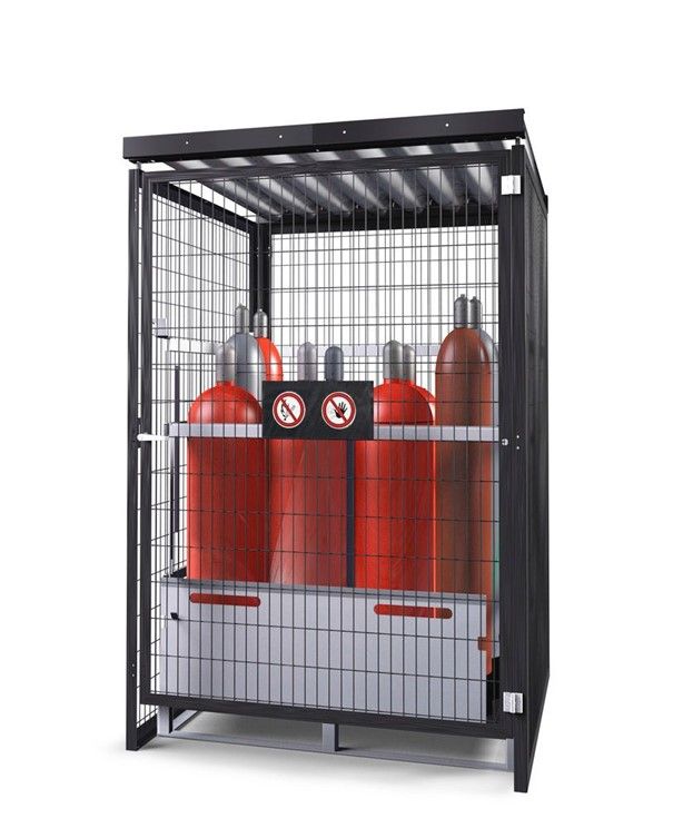 113516W - Local pour bouteilles de gaz GSN 1.15 - Stockage extérieur sécurisé pour 25 bouteilles de 50 litres_1