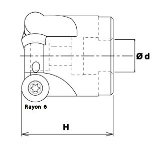 130 FS 11 - Fraise à plaquette ronde - Evatec Tools - Diamètre 16 mm - Rayon 6 mm_1