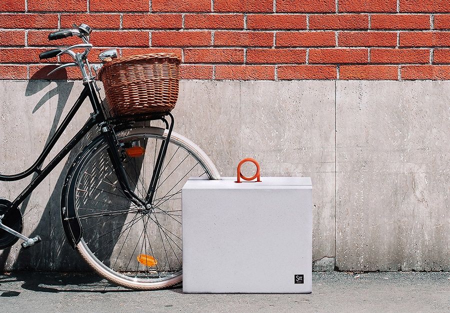 350 - Porte-vélos B Park by SIT Urban Design - en béton hydrofuge et fer laqué - 310 kg - 55 x 45 x 55 cm_1