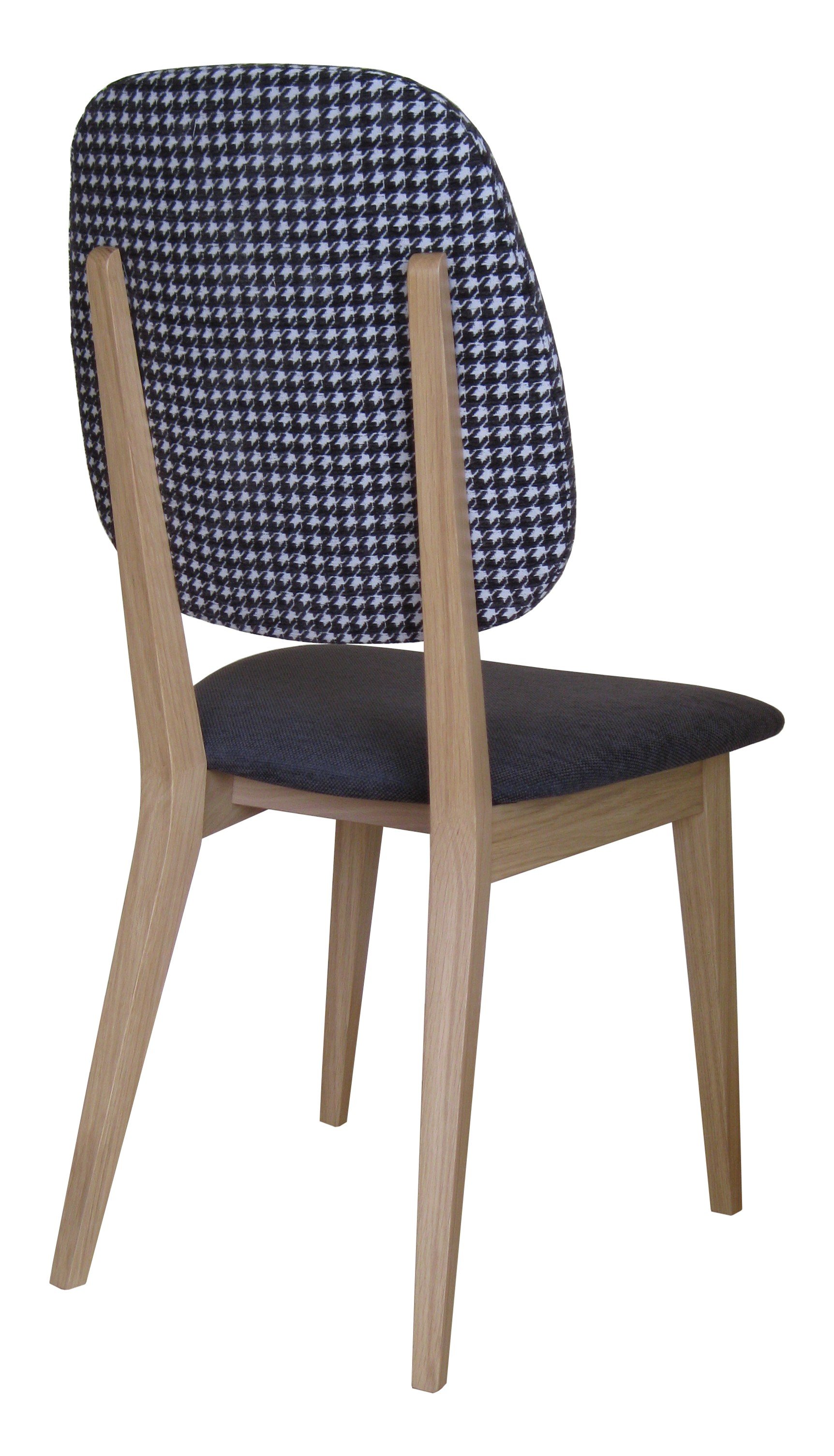 Chaise Alexia en bois massif - hêtre ou chêne - fabrication française - assise et dossier garnis_1