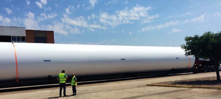 Lp11e - citerne à gaz statiques horizontaux aérien - lapesa - diamètre 1000 mm_1