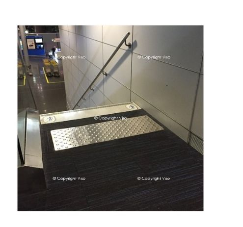 Pod 304 - 316 INX - Bande d'éveil à la vigilance en inox - Viso - Dimensions 810 x 620 x 7 mm_1