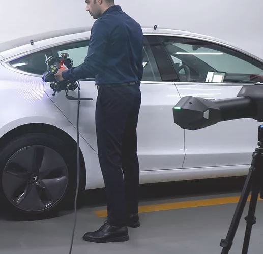 Scanner 3D - Trackscan P42 - métrologie portable, précision 0.025mm, lasers bleus, résolution 0.020mm_1