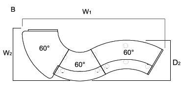 Banque d'accueil Valde forme vague avec accès PMR  - MDD - Blanc, Blanc brillant, Gauche_1