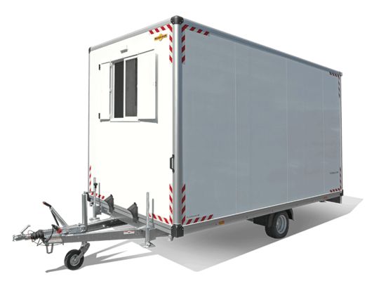 Bauwagen 15 42 22 - Remorque fourgon chantier Humbaur - 5.64m - 6 personnes - Parois sandwich_1