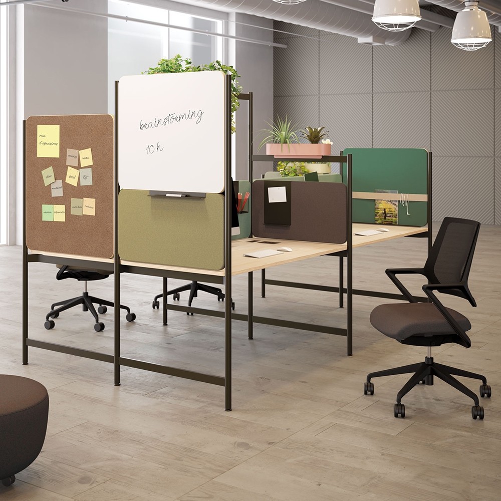 Bureau open space collaboratif et ergonomique pour environnement dynamique_1