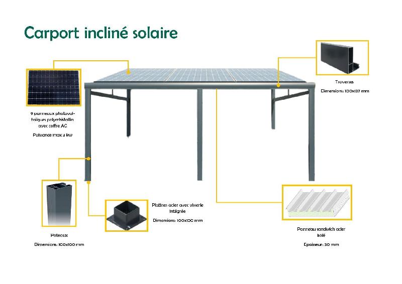 Carport solaire incliné_1