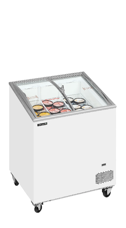 Congélateur vitré de crème glacée IC201SCEB (176 / 157) blanc TEFCOLD_1