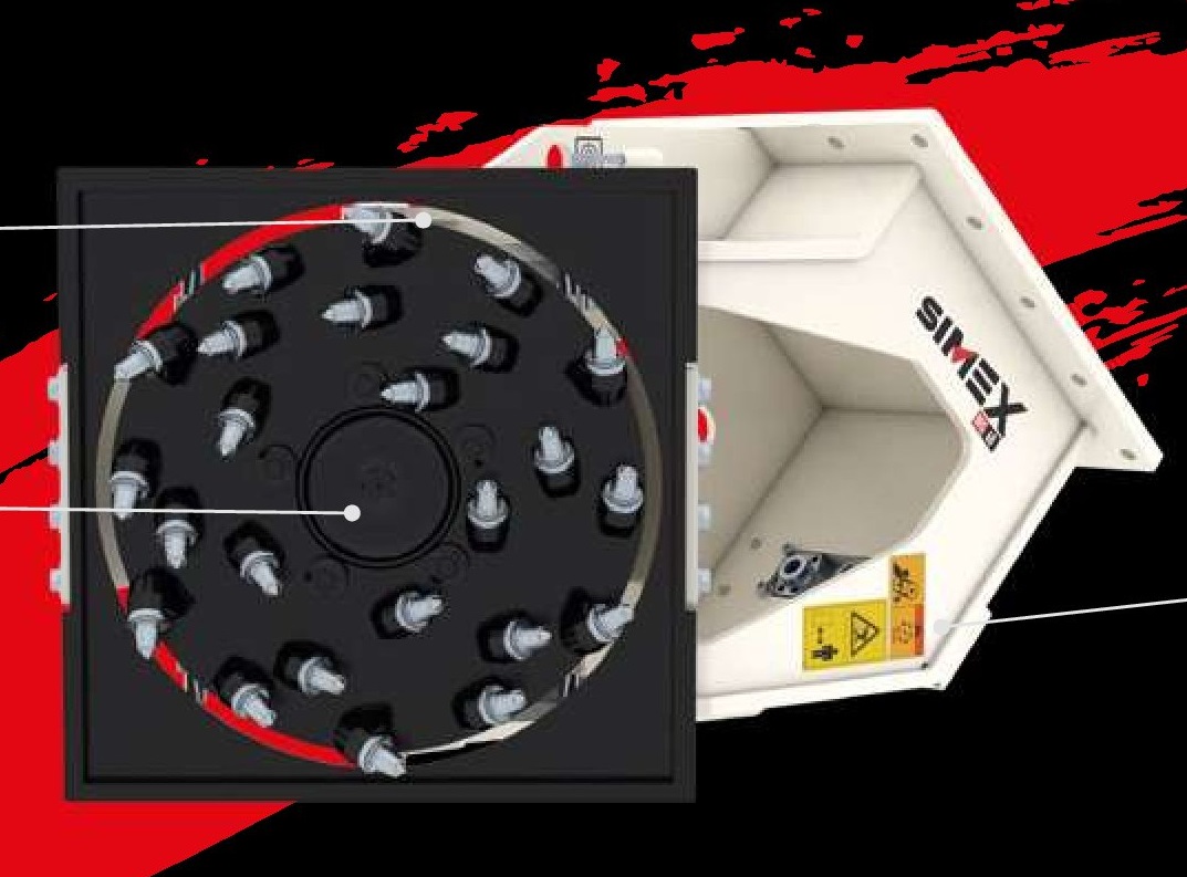 Fraise hydraulique à disque pour pelles, offrant un travail silencieux et sans vibrations - WG 50 SIMEX_1