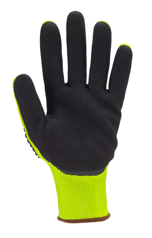 GANTS manutention anti coupures anti chocs IMPACT 100 jaune cut c (4342) milieu sec_1