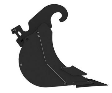 Godet d'excavation-mini-pelle - caterpillar finance france - 450 mm (18 in) - poids 42 kg_1