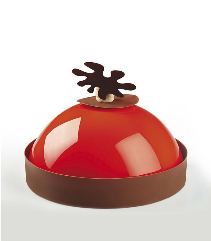 Sphère - Moules en silicone Pavocake Pavoni Italia - Lot de 6 avec plateau_1