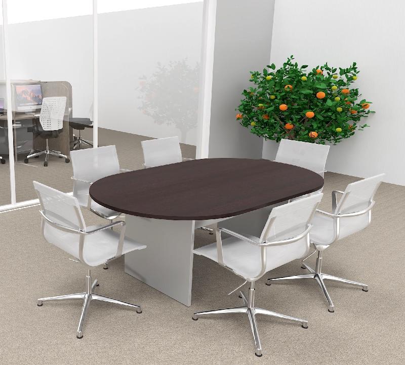 Table de réunion ovale Kate - Mobel Linea - 200, Wenge_1