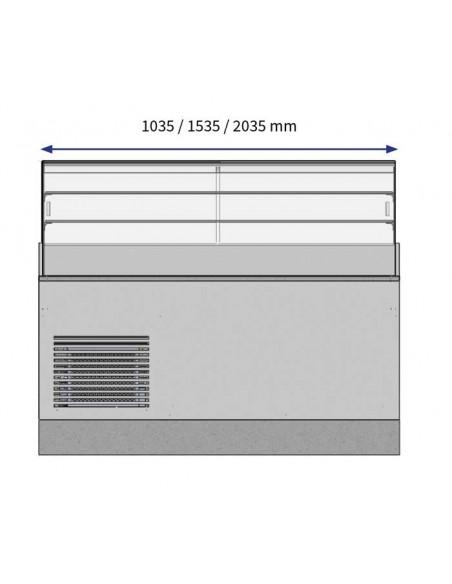 Vitrine réfrigérée non canalisable pour pâtisserie et sandwichs - Perla 100 SR - Référence: PERLA 100 SR SD_1