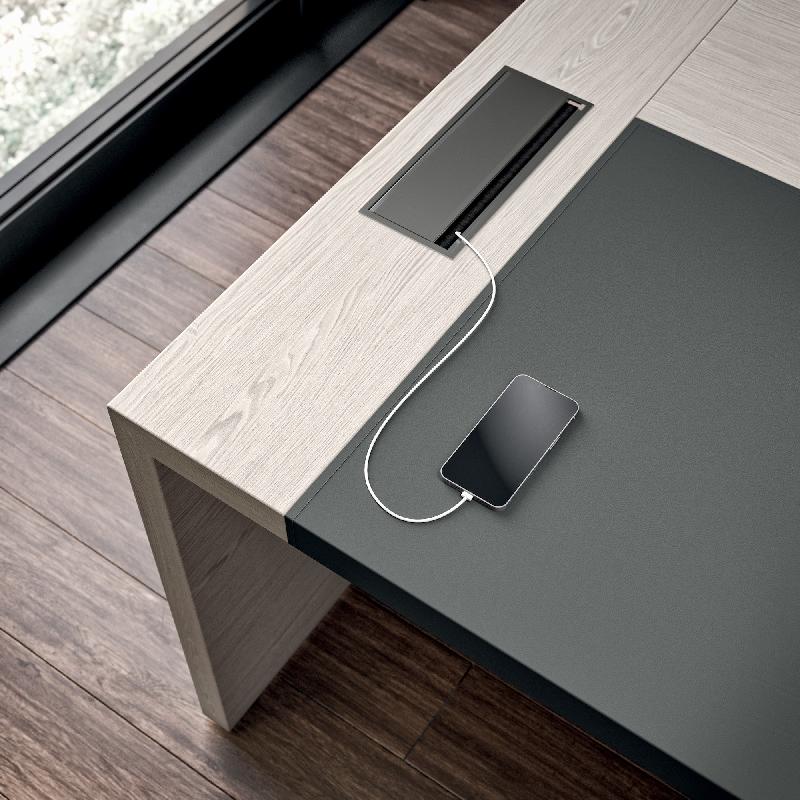 Bureau de Direction E10 - QUADRIFOGLIO - 204, Orme gris, Sans voile de fond, Non_1