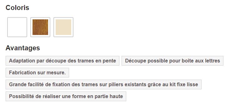 Clôture PVC CL 08 C / Type 01 C - CG Pro - Barreaudage vertical par lames PVC - Traverses mortaisées et renfort métallique_1