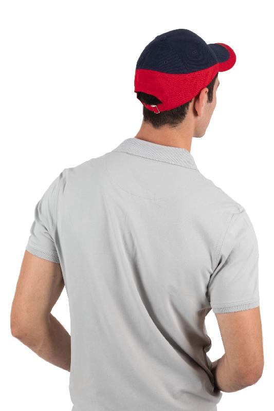 Racing - Casquette bicolore 6 panneaux - 100% coton sergé brossé épais - Réf: KP045_1