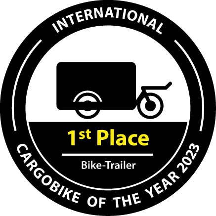 Remorque mécanique pour vélo cargo tractable à la main, conçue pour les déplacements urbains - Capacité 200kg - Carla compétition JHOG_1