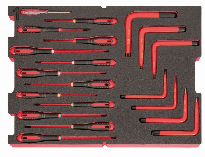 Caisse à outils usage intensif avec outils isolés - 79 Pcs - Résine structurée - 4750RCHDW02RF1V_1