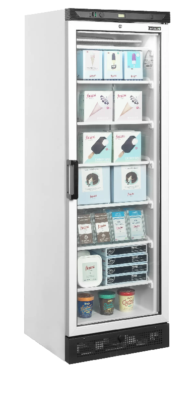 Congélateur vertical vitré UFFS371G ( 300 / 270L) Blanc TEFCOLD_1