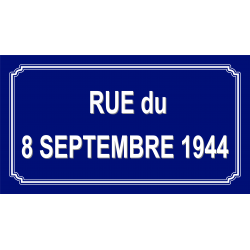 Plaque de rue - Aluminium ou Thermoplastique - WP Signalisation_1