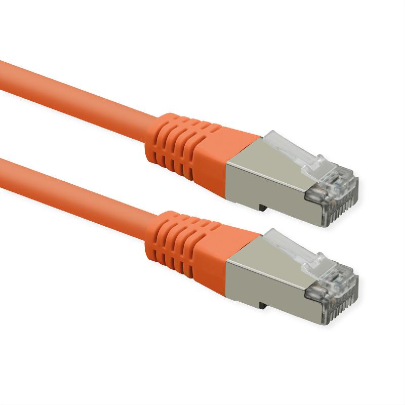 ROLINE Cordon Cat.6 (Classe E), PoE, S/FTP (PiMF) , orange, 0,5 m_1