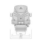 Siège de tracteur - Grammer AG - Maximo Professional tissu agri - course de la suspension : 100 mm - 56081_1