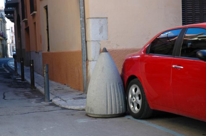 Borne en béton Rodas avec leds, Base_1