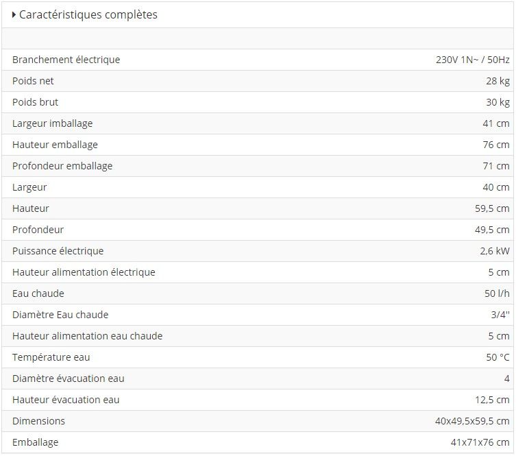 KN35 - Lave-verres Angelo Po - 30 paniers/heure - Acier inox AISI304 - Poids brut 30 kg_1