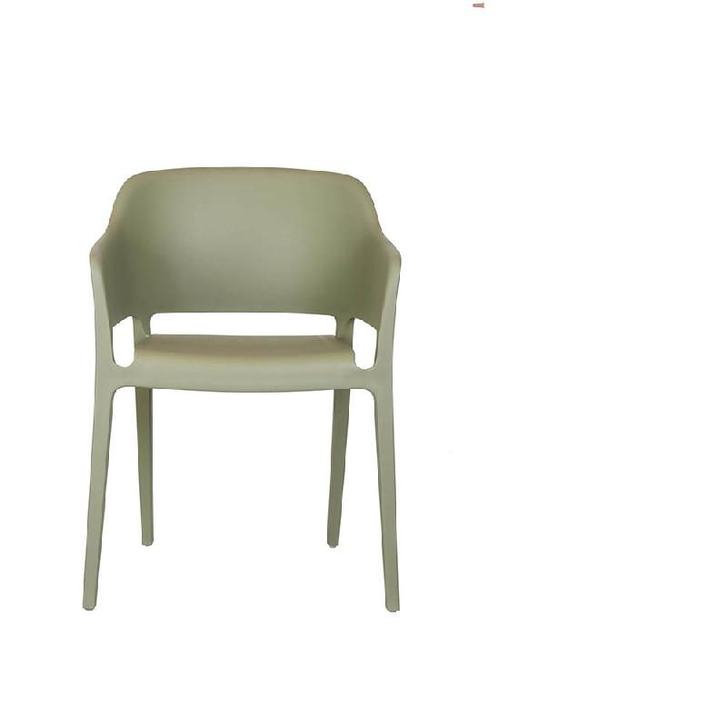 Giethoorn - Chaise empilable en polypropylène vert mousse_1