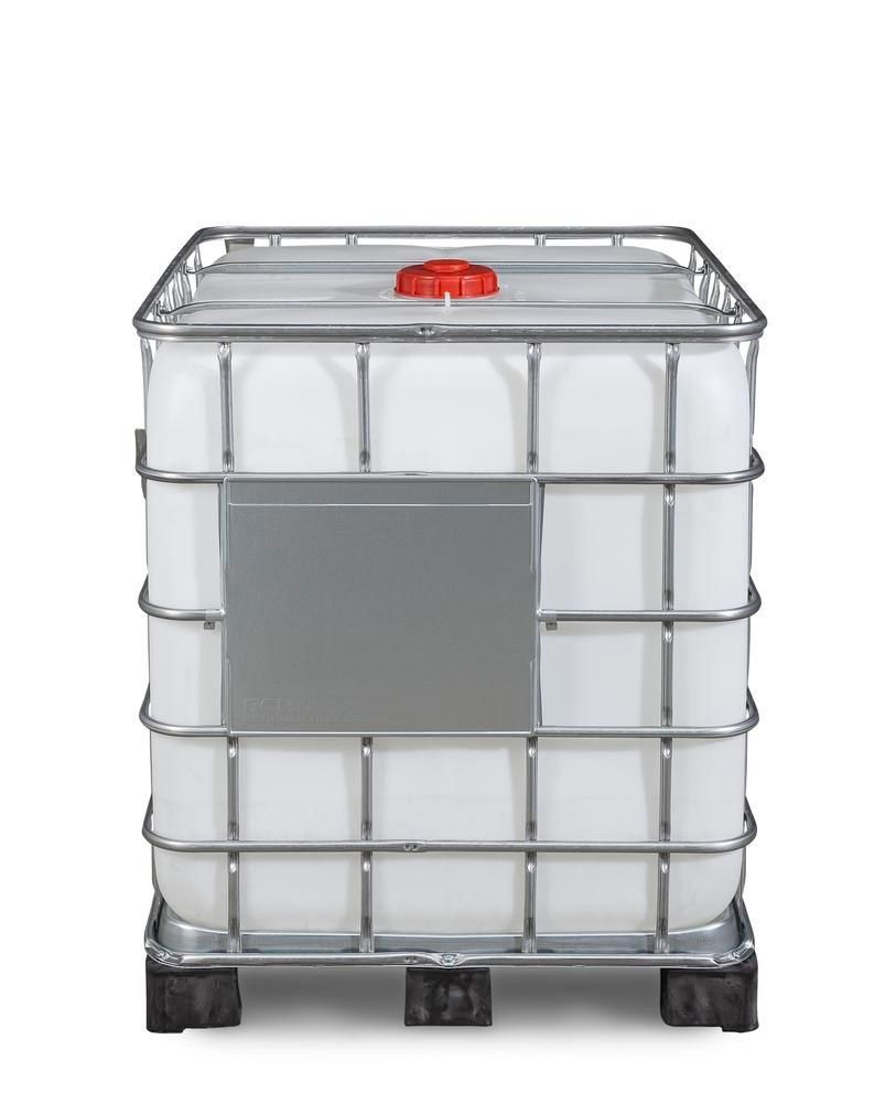 266167W - Cuve IBC pour produits dangereux, 1000 litres, palette PE, ouverture DN 150, sortie DN 50_1