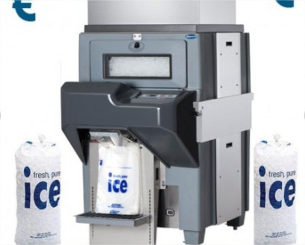 Distributeur et ensacheur automatique de glaçons - bac de stockage inclus - modèles DB 650 SA et DB 1000 SA - 34 à 55 kg/min_1