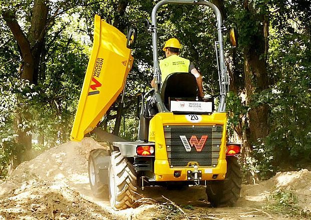 Dw30 mini-dumper sur pneu - wacker neuson - 3000 kg_1