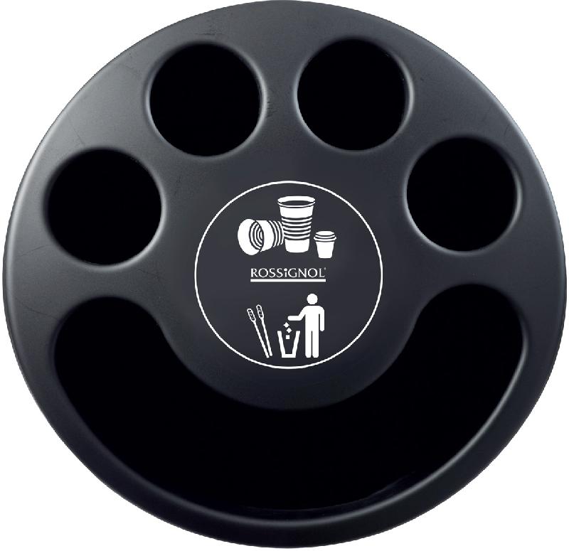 Collecteur de gobelets MULTIGOB GREEN - tout plastique Noir - Référence 57342 - Capacité 1600 gobelets_1