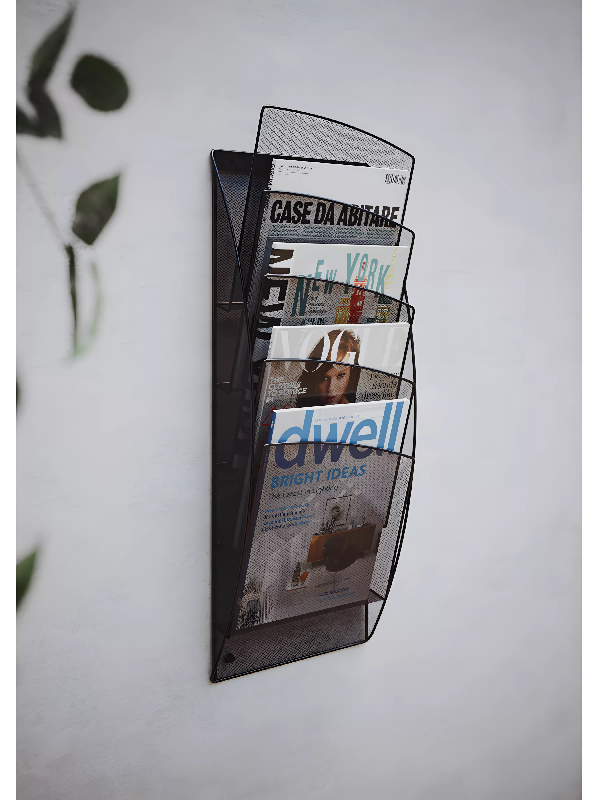 Presentoir mural mesh noir à la française_1