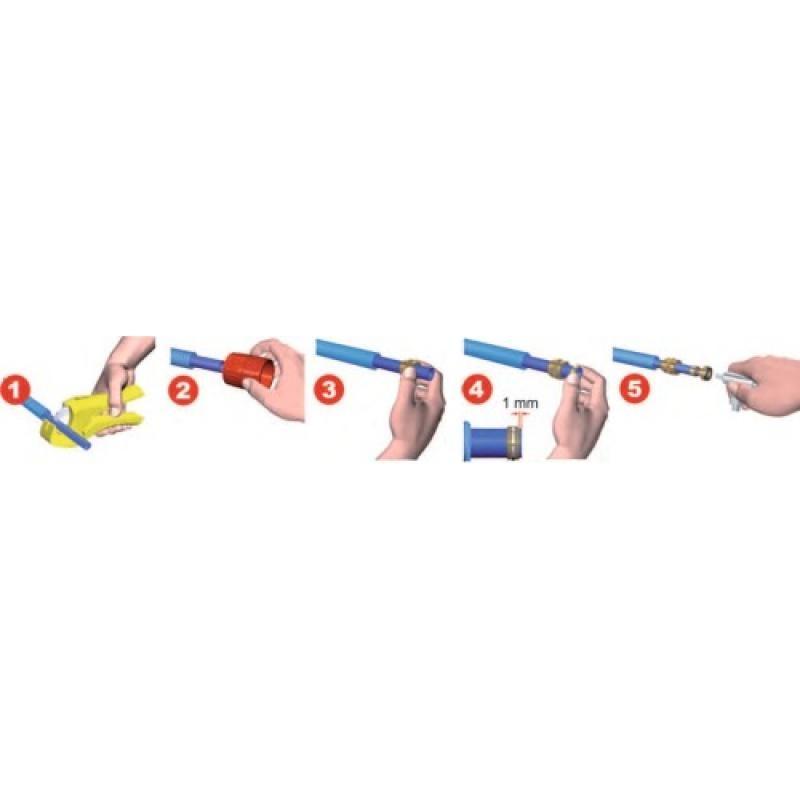 Raccord à compression - manchon - PER 20 SOMATHERM FOR YOU | Bricomarché