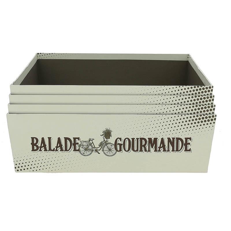 Boite carton carrée empilable Balade Gourmande 33x33 -_1