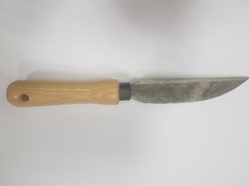 Couteau rustique multifonction - lame forgée 10 cm - manche bois 9 cm - Depypere - Réf. 444330_1